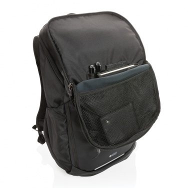 Logo trade promotional merchandise photo of: Swiss Peak AWARE™ RPET 15.6 inch business backpack