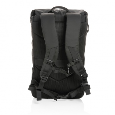 Logotrade promotional product image of: Impact AWARE™ RPET water resistant 15.6" laptop backpack