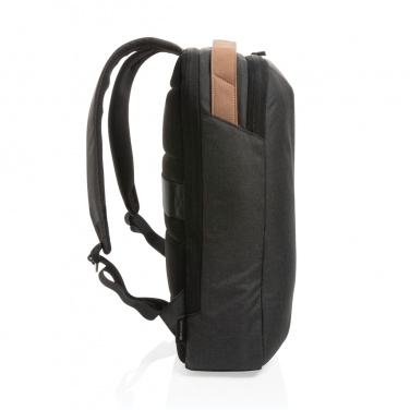 Logotrade promotional giveaway image of: Impact AWARE™ 300D two tone deluxe 15.6" laptop backpack