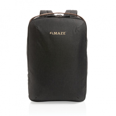 Logo trade promotional merchandise photo of: Impact AWARE™ 300D two tone deluxe 15.6" laptop backpack