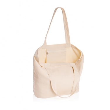 Logotrade promotional merchandise photo of: Impact Aware™ 240 gsm rcanvas shopper w/pocket undyed