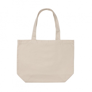 Logo trade promotional products image of: Impact Aware™ 240 gsm rcanvas shopper w/pocket undyed