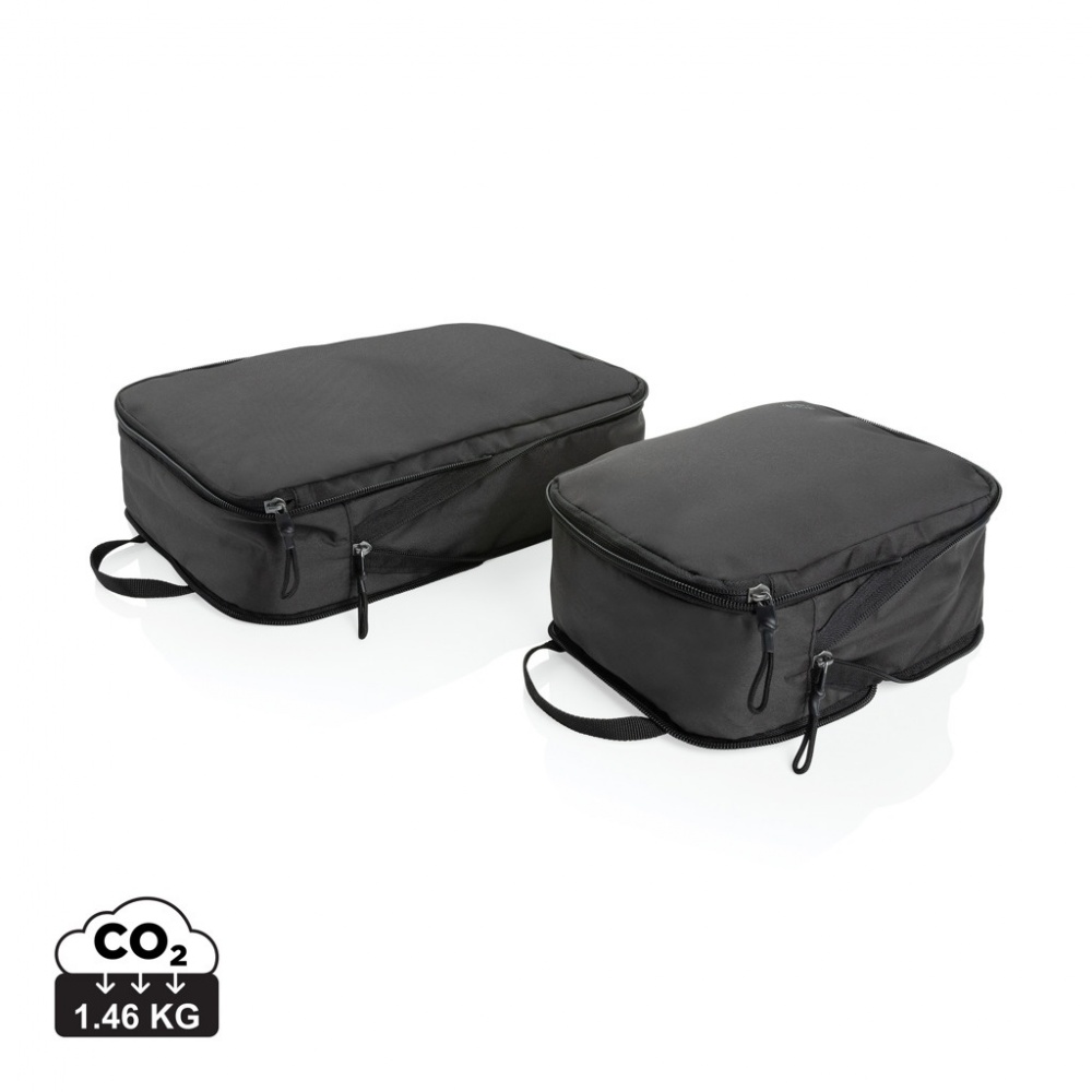 Logotrade corporate gifts photo of: Swiss Peak Ridge AWARE™ RPET compression travel cubes 2pc