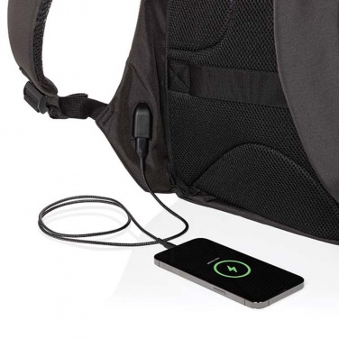 Logo trade business gifts image of: Swiss Peak AWARE™ anti-theft 15.6" laptop backpack