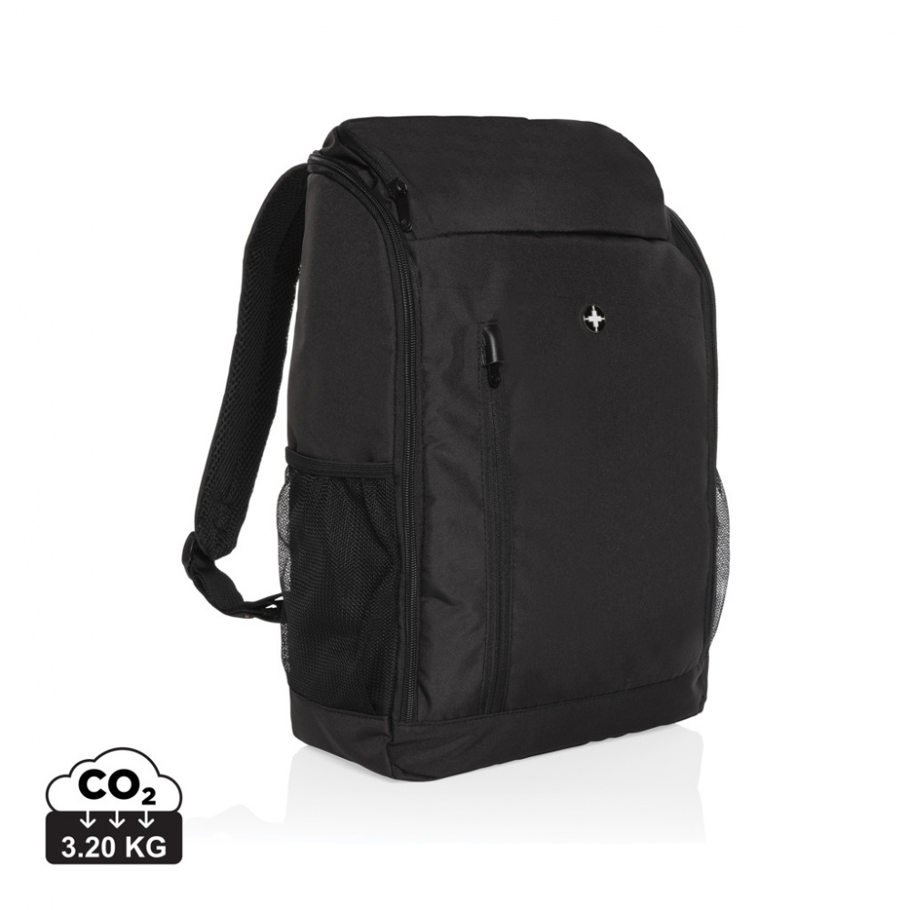 Logo trade promotional items image of: Swiss Peak AWARE™ easy access 15.6'' laptop backpack