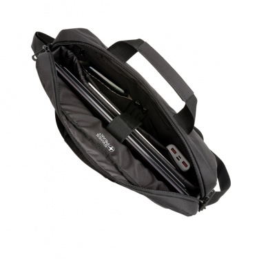 Logo trade promotional giveaways image of: Swiss Peak AWARE™ RFID 15.6'' laptop bag
