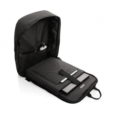Logo trade promotional items image of: Swiss Peak AWARE™ RFID anti-theft 15.6'' laptop backpack