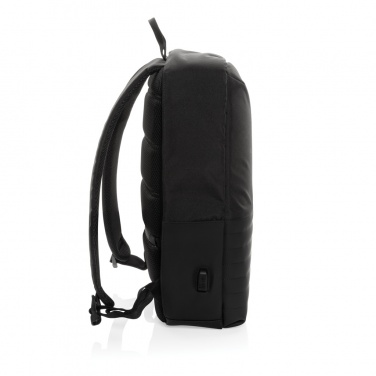 Logo trade promotional merchandise image of: Swiss Peak AWARE™ RFID anti-theft 15.6'' laptop backpack