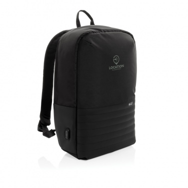 Logotrade promotional product picture of: Swiss Peak AWARE™ RFID anti-theft 15.6'' laptop backpack