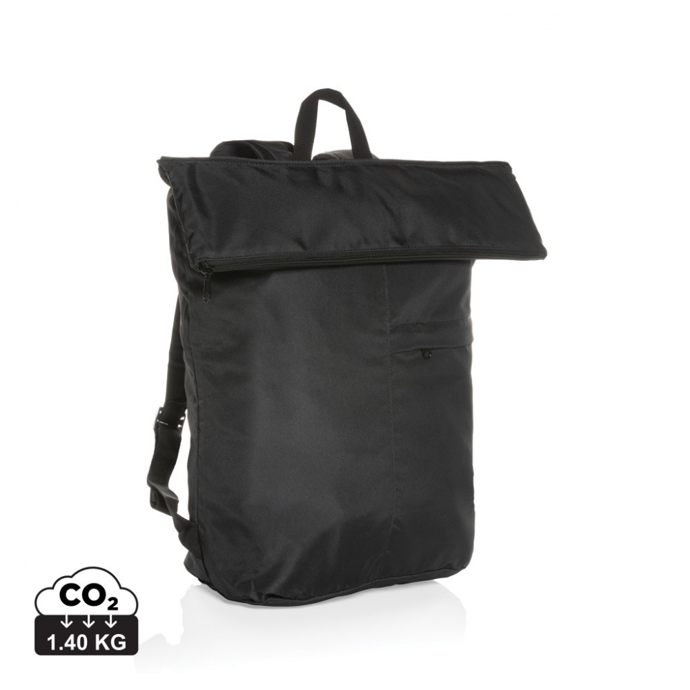 Logotrade corporate gift image of: Dillon AWARE™ RPET lightweight foldable backpack