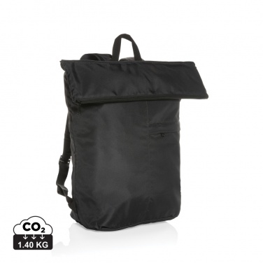 Logo trade advertising products image of: Dillon AWARE™ RPET lightweight foldable backpack