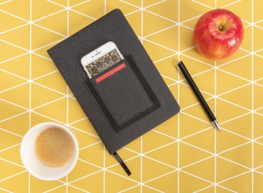Logotrade corporate gifts photo of: Deluxe A5 Notebook with phone pocket