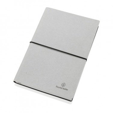 Logo trade promotional merchandise picture of: A5 recycled leather notebook