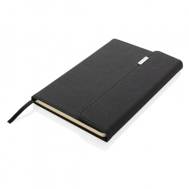 Logotrade advertising products photo of: Swiss Peak deluxe A5 notebook and pen set