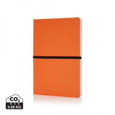 Logo trade promotional items image of: Deluxe softcover A5 notebook