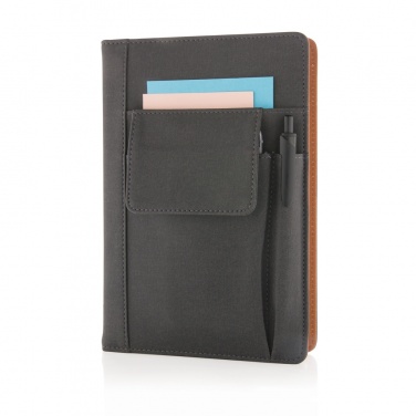 Logotrade promotional product picture of: Notebook with phone pocket