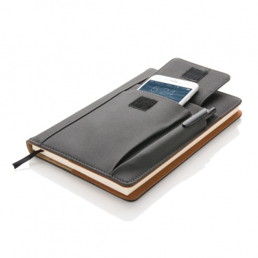 Logotrade promotional product image of: Notebook with phone pocket