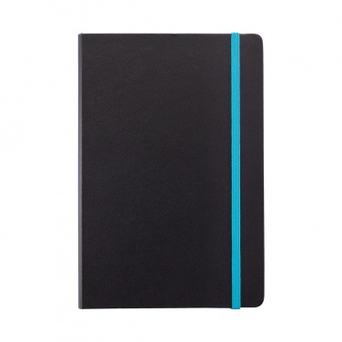 Logo trade promotional products picture of: Deluxe hardcover A5 notebook with coloured side