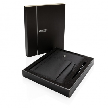 Logo trade advertising products picture of: Refillable notebook and pen set