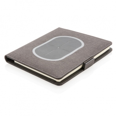 Logotrade business gift image of: Air 5W wireless charging notebook cover A5