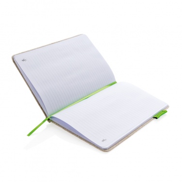 Logotrade promotional merchandise photo of: A5 jute notebook