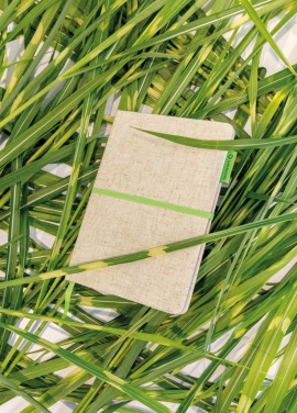 Logo trade business gift photo of: A5 jute notebook