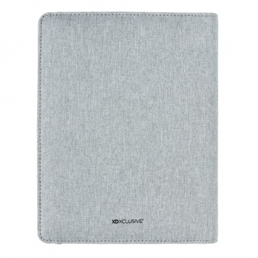 Logo trade promotional gifts picture of: Air 5W wireless charging notebook with 5000mAh powerbank