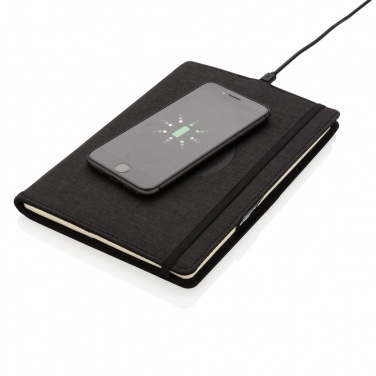 Logotrade promotional giveaways photo of: Air 5W wireless charging refillable journal cover A5