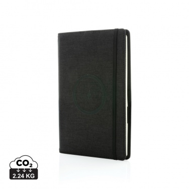 Logo trade promotional products image of: Air 5W wireless charging refillable journal cover A5