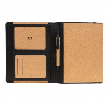 Logotrade promotional item picture of: Deluxe cork portfolio A5 with pen
