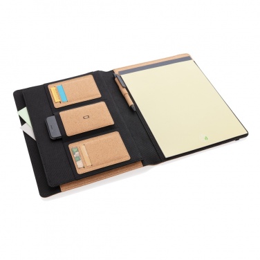 Logotrade promotional gifts photo of: Deluxe cork portfolio A4 with pen