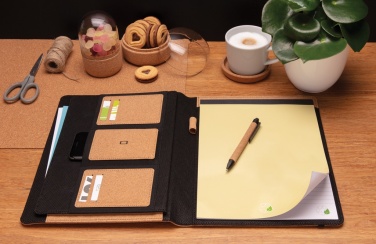 Logotrade corporate gift picture of: Deluxe cork portfolio A4 with pen