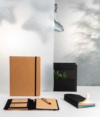 Logotrade promotional gift picture of: Deluxe cork portfolio A4 with pen