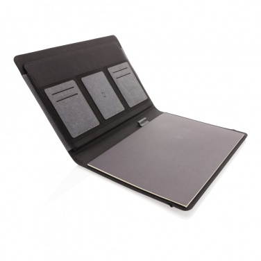 Logo trade corporate gifts image of: Recycled leather A4 portfolio