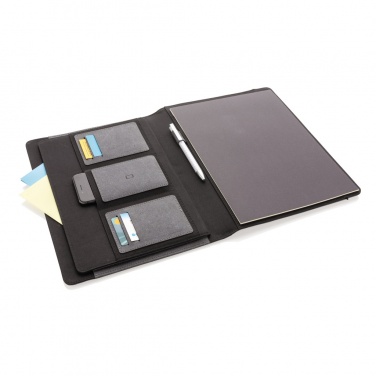 Logo trade corporate gifts image of: Recycled leather A4 portfolio