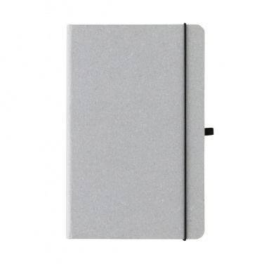 Logo trade promotional merchandise picture of: Recycled leather hardcover notebook A5