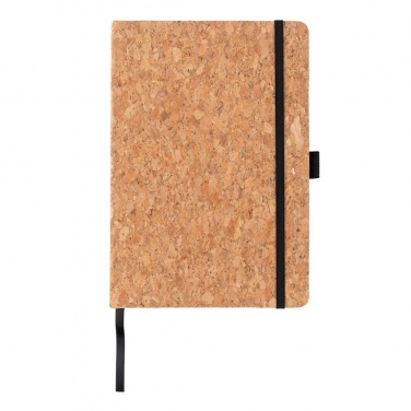 Logo trade promotional gifts image of: Cork hardcover notebook A5
