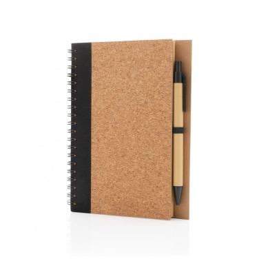 Logotrade promotional merchandise photo of: Cork spiral notebook with pen