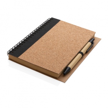 Logotrade promotional items photo of: Cork spiral notebook with pen