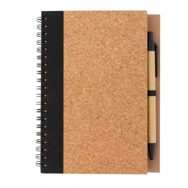 Logotrade corporate gifts photo of: Cork spiral notebook with pen