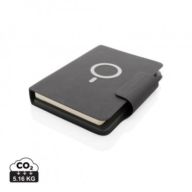 Logotrade promotional merchandise photo of: Artic Magnetic 10W wireless charging A5 notebook