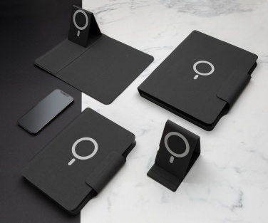Logo trade promotional merchandise picture of: Artic Magnetic 10W wireless charging A4 portfolio