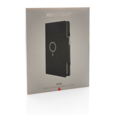 Logotrade advertising products photo of: Artic Magnetic 10W wireless charging A4 portfolio