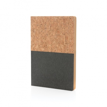 Logo trade promotional giveaways picture of: A5 cork & kraft notebook