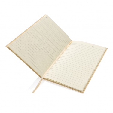 Logo trade promotional gifts picture of: Kavana wood print A5 notebook