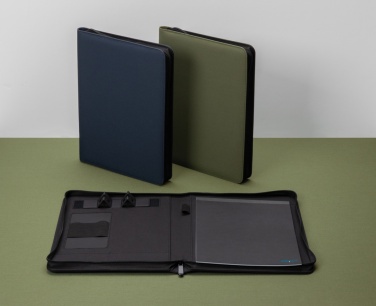 Logo trade promotional gifts picture of: Impact Aware™ deluxe 300D tech portfolio with zipper