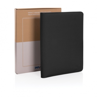 Logotrade promotional gift image of: Impact Aware™ deluxe 300D tech portfolio with zipper