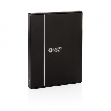Logo trade advertising products image of: Swiss Peak Heritage RCS rPU A5 stone paper portfolio