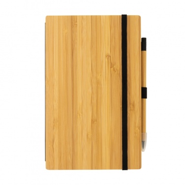 Logotrade promotional items photo of: Bamboo notebook and infinity pencil set