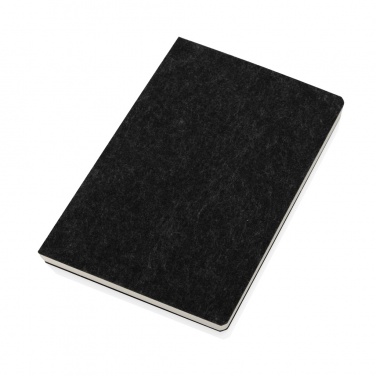 Logo trade advertising products picture of: Phrase GRS certified recycled felt A5 notebook